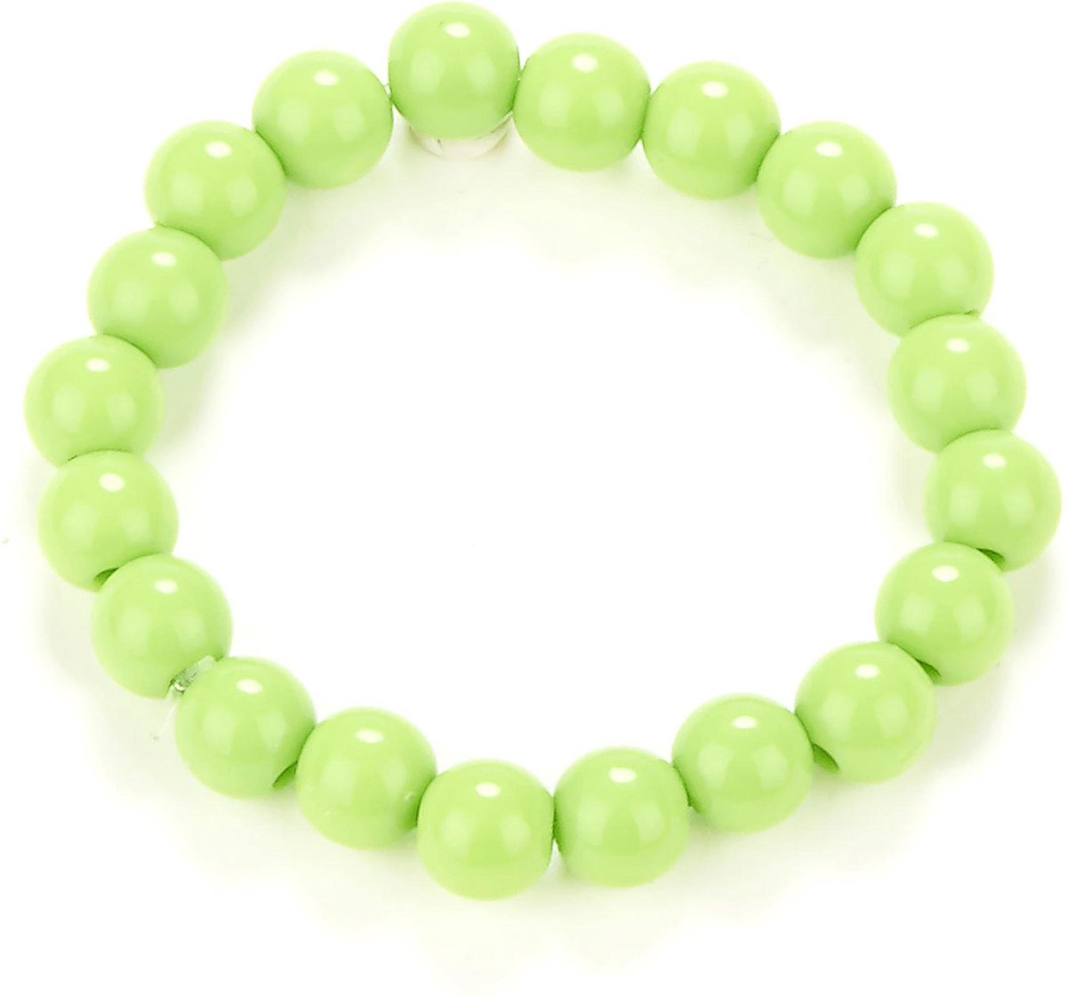 PARTYPRO - Groene kralenarmband voor volwassenen - Accessoires > Sieraden